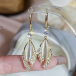 合金耳饰【穗怡】时尚轻奢气质百搭精致麦穗耳 金枝玉叶耳环女