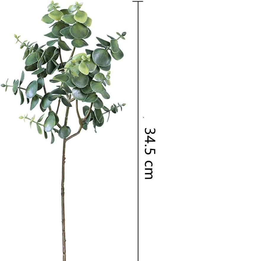 Pieza única de simulación exclusiva transfronteriza con arreglo floral decorativo de eucalipto de frutas hojas de eucalipto Rama corta con fabricante de hojas de dinero de frutas