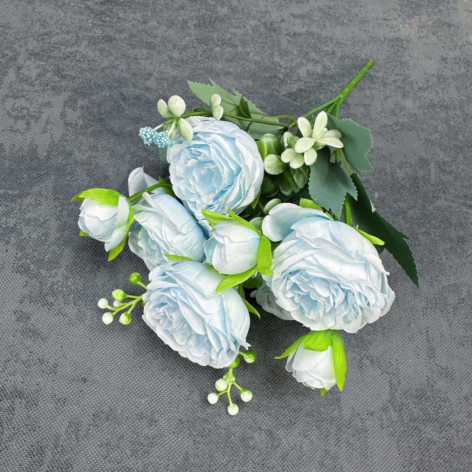 Simulación de 5 ramos de peonía boda decoración del hogar decoración hecha a mano rosa persa decoración de flores falsas transfronterizas al por mayor
