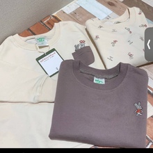 现货95棉外贸鼠小弟卡通可爱刺绣卫衣日本网红热卖儿童童装批发