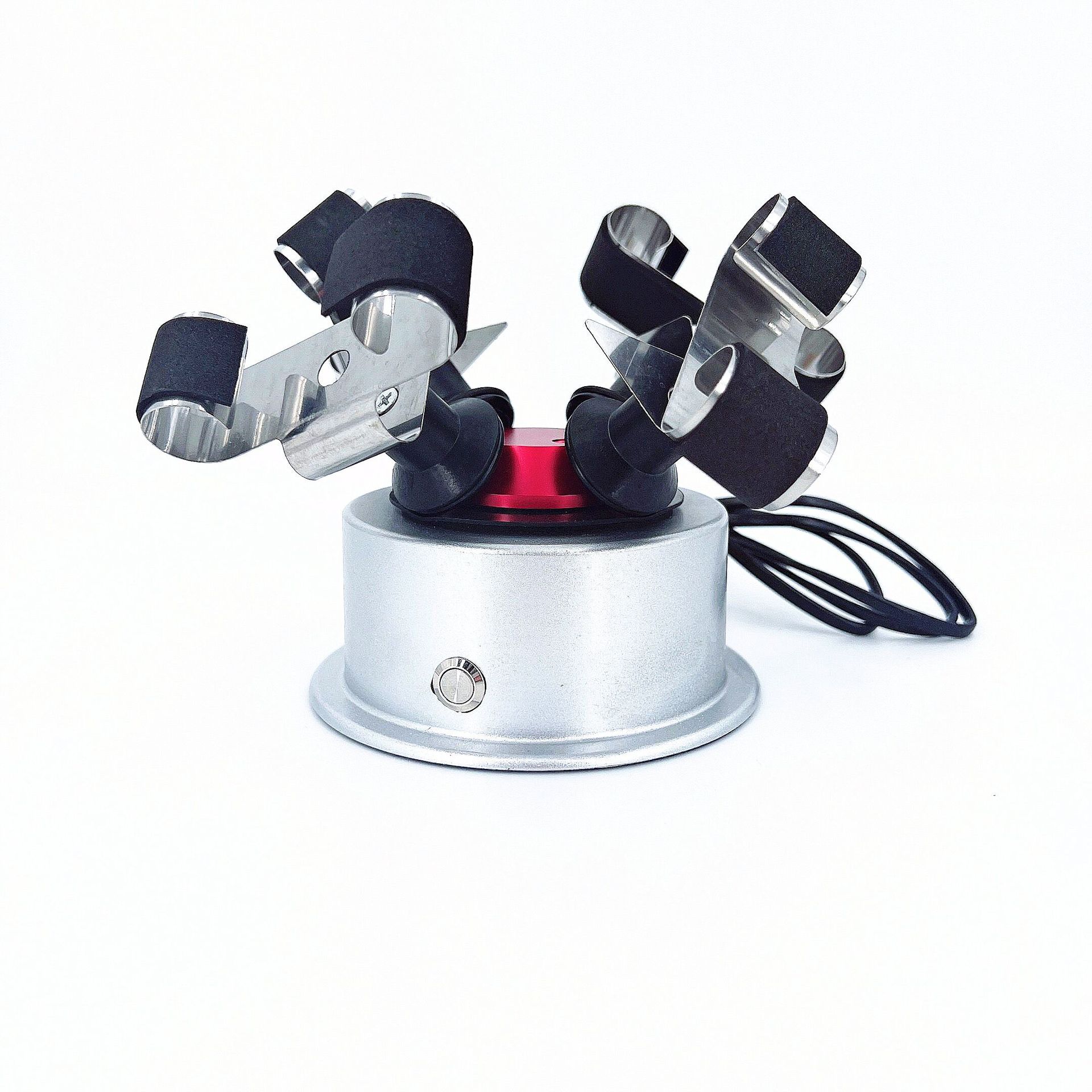 修表工具 银色金属自转仪 摇表器 全自动手表上链检测 机械表上链