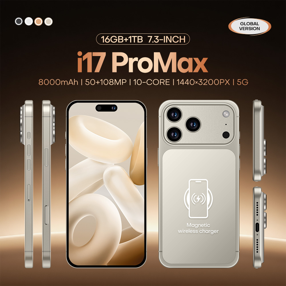 爆款热卖跨境i17 Pro Max安卓智能手机16+1T手机源头工厂可代发