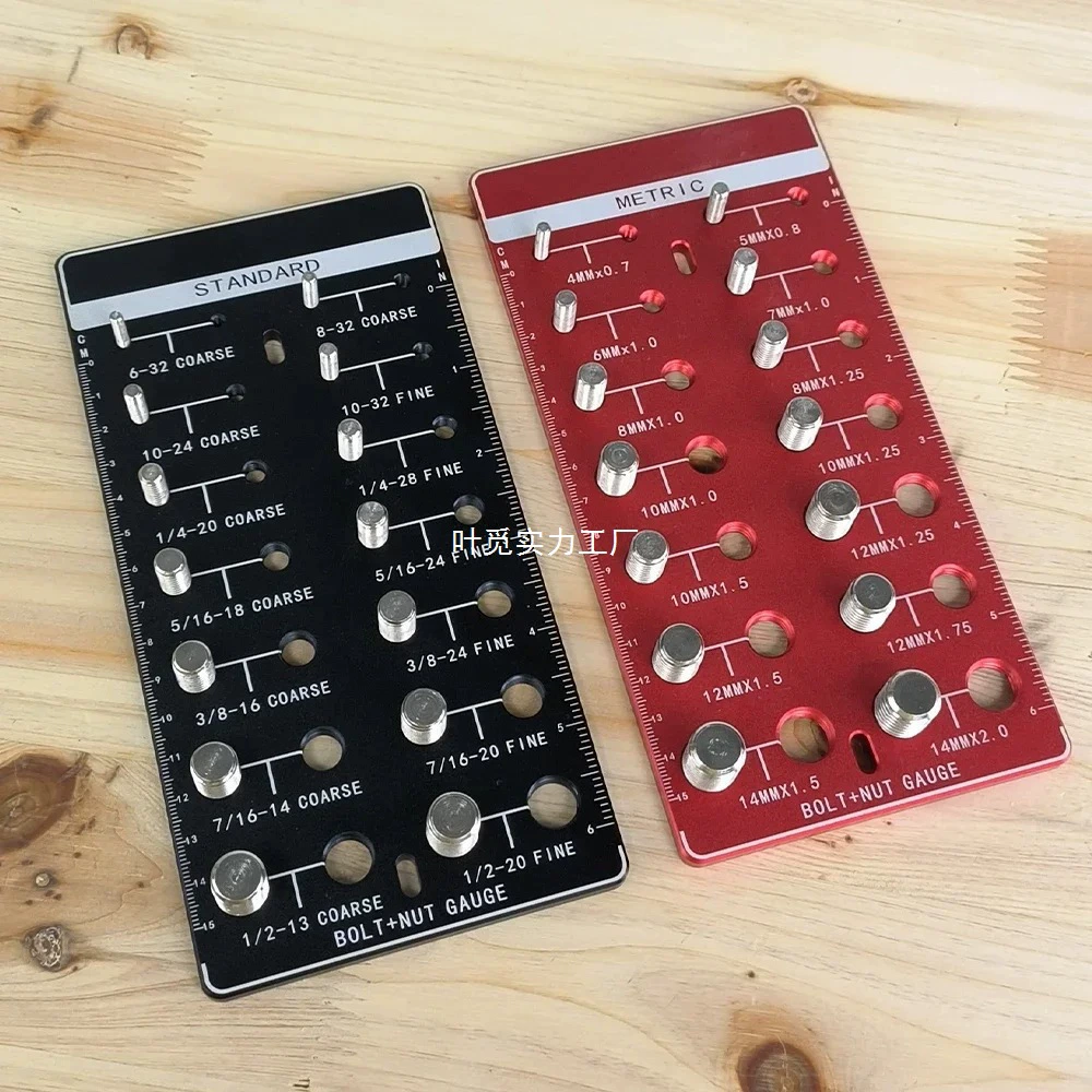 Измеритель резьбы метрических и дюймовых винтов, гаек и болтов, контрольный винт для измерения резьбы, контрольный прибор для гаек с наружной резьбой