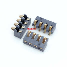 BC-35-4P350电池座4P弹片电池连接器 2.5PH间距 塑高3.5H 充电座