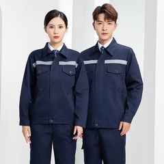 春と秋のポリエステル綿反射ストリップ労働保護服作業服耐摩耗性と耐汚れ性工場建設現場ワークショップ機械修理炭鉱溶接機