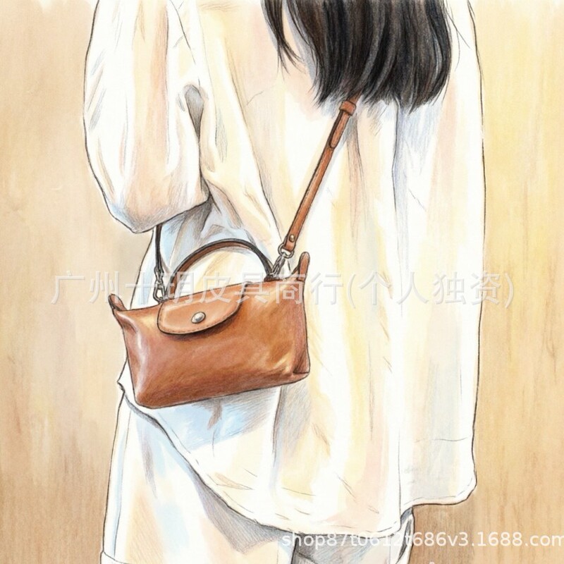 Longxiang Cowhide Mini Mobile Phone Bag for Women, High-End Retro Handbag, Shoulder Bag, Crossbody Small Bag, Mini Dumpling Bag Longxiang Cowhide Mini Mobile Phone Bag for Women, High-End Retro Handbag, Shoulder Bag, Crossbody Small Bag, Mini Dumpling Bag