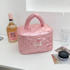 Brand handheld pearlescent advanced cosmetic bag, organizer bag for traveling, Korean style, high-quality style