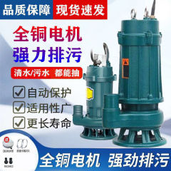 污水泵220V小型家用化粪池抽水泵潜水泵抽水高扬程抽粪排污沼气泵