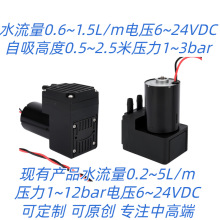 厂家 1.5L12V 直流无刷水泵 微型水泵 高自吸水泵热水循环增压泵