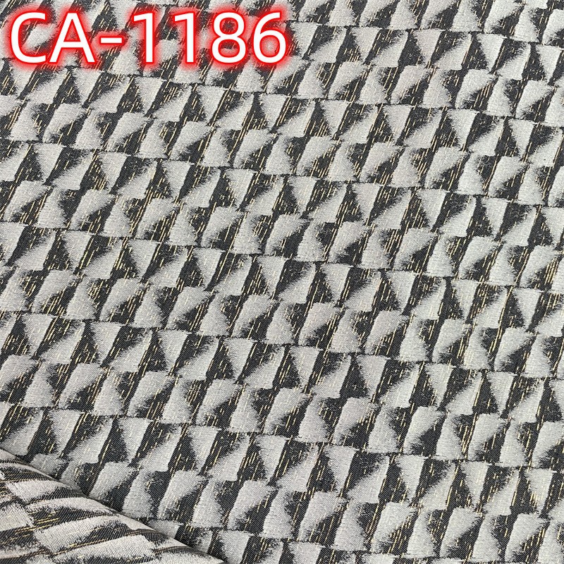 色织金银丝涤纶提花面料  抱枕窗帘鞋材箱包服装坐垫圣诞布料批发