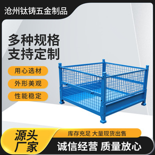 Metal Material Box Warehouse Cage Iron Frame Metal Folding Mesh Box Factory Heavy-Duty Folding Storage Cage Solid Beauty Cage Butterfly Cage