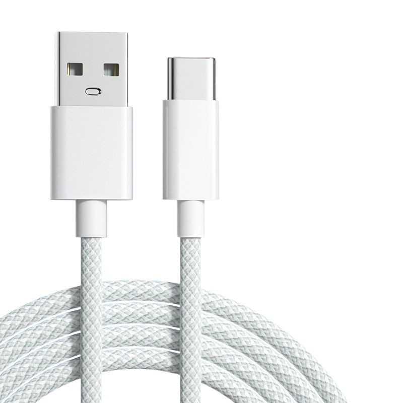 Trenzado doble CC para Apple iPhone 17 cable USB para cargar rápido CarPlay