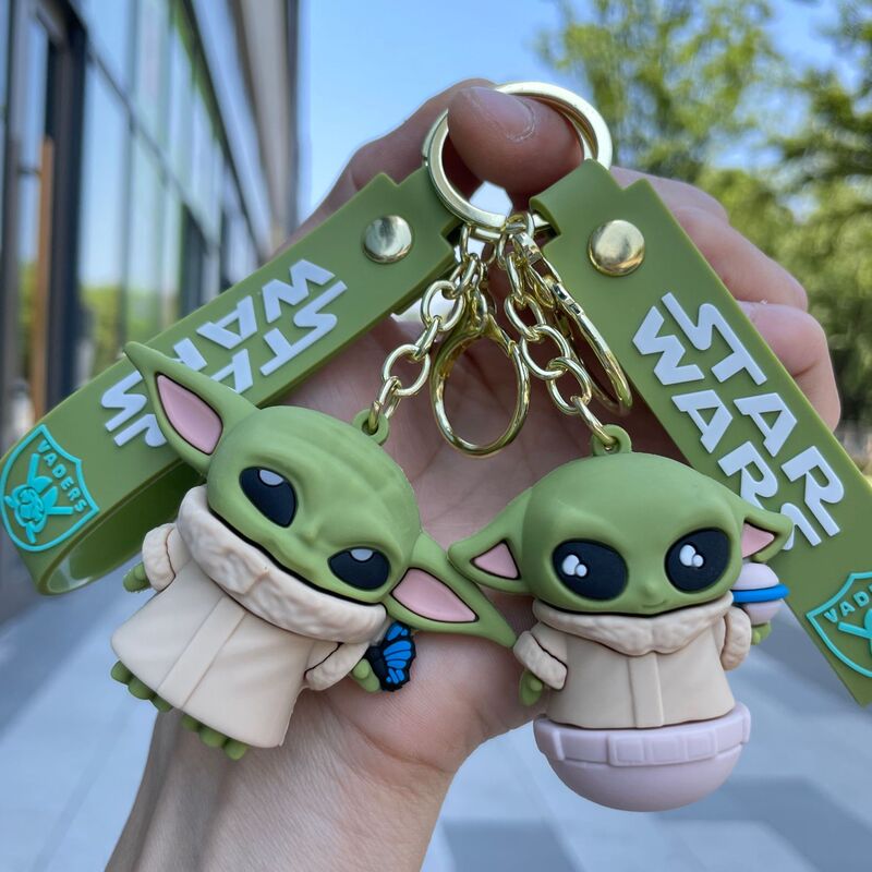 Cross-border Star Wars Yoda Baby Keychain Bag Pendant Cartoon Doll Keychain Car Hanging Gifts Cross-border Star Wars Yoda Baby Keychain Bag Pendant Cartoon Doll Keychain Car Hanging Gifts