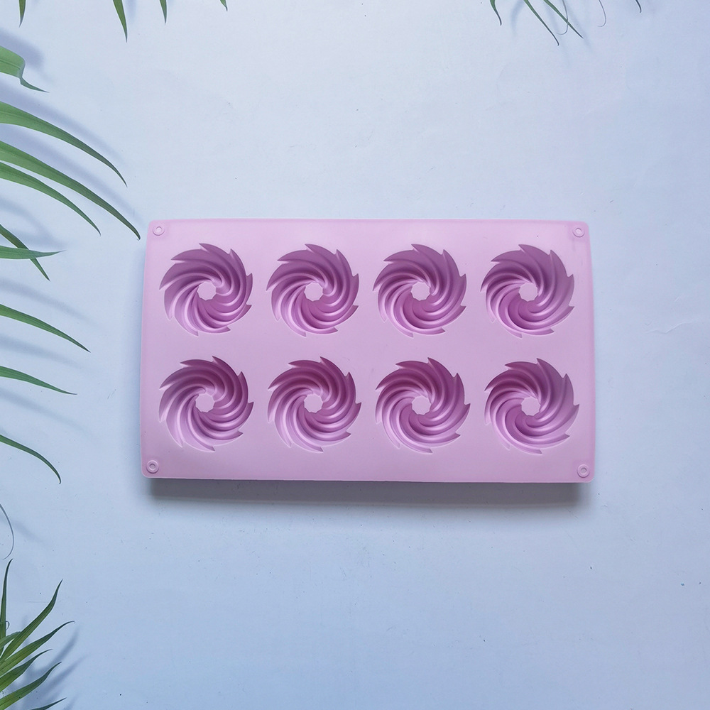 8 espirales 79 molde de silicona pastel helado pudín molde de postre jabón utensilios de cocción