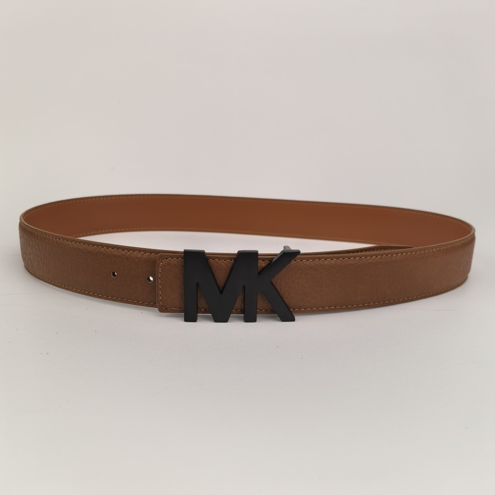Michael Kors MK Logo Reversible Belt Brown
