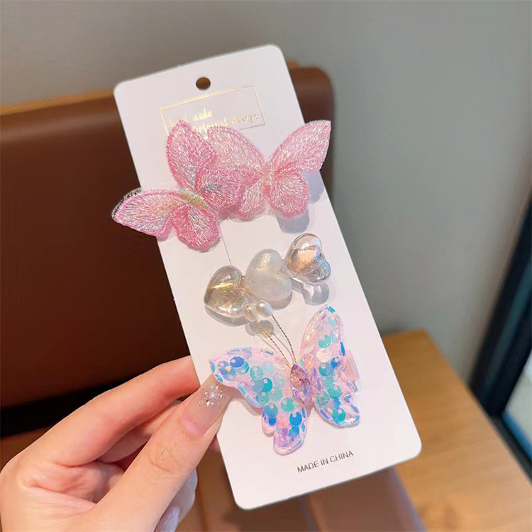 Accesorios para el cabello de sirena para niños hielo y nieve horquilla tocado clip lateral pequeña princesa tocado Super Hada bebé accesorios para el cabello traje pelo