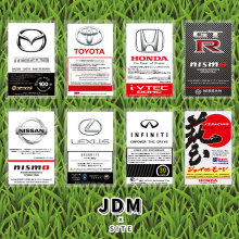 日系JDM车贴纸适用三菱HKS马自达本田丰田GTR雷克萨斯贴纸装饰贴