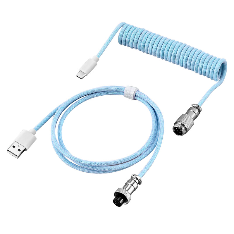DIY Aviation Plug Cable, Aviation Data Cable, Gaming Keyboard Cable, Keyboard USB Cable, Spring Cable, Personal Computer