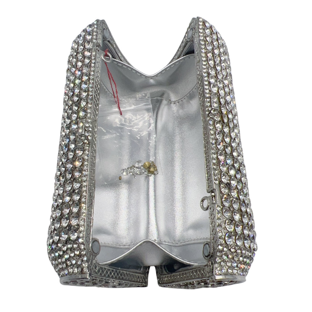 Transfronterizo fácil de traer bolsas de cena de taladro de cola de cerveza de taladro lleno de taladro de mano bolsas de mujer clutch nuevo