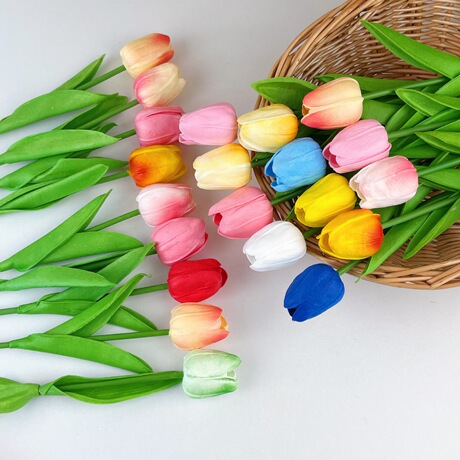 Artificial Tulips Pu Artificial Tulip Wholesale Artificial Flower Bouquet Plant 