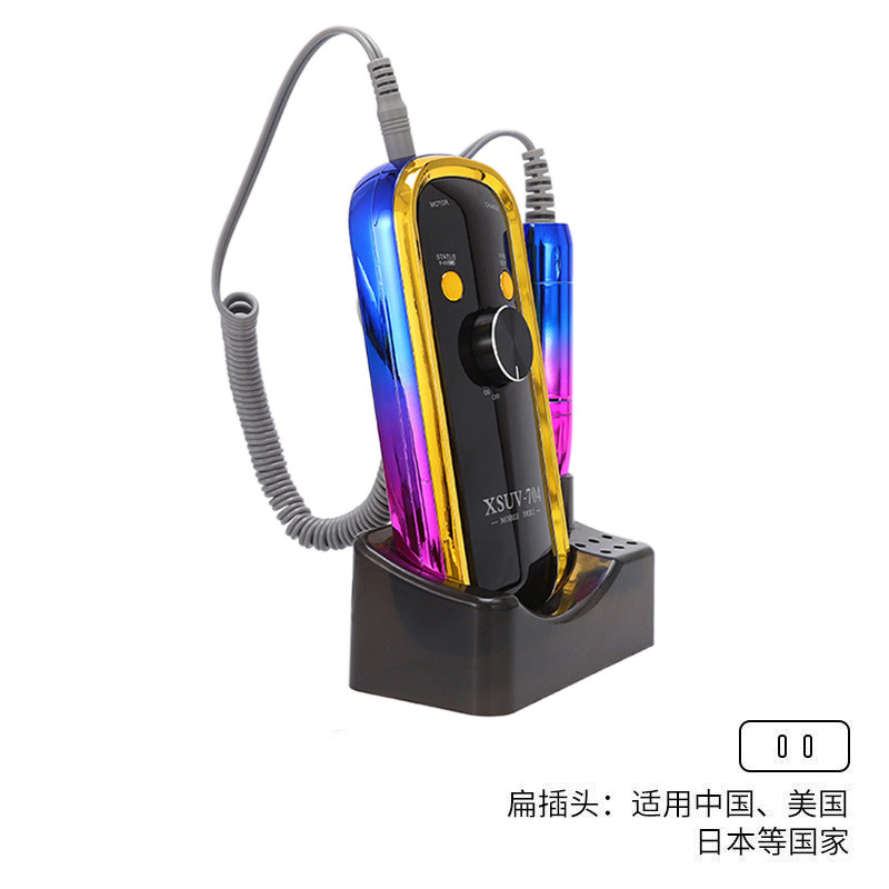 Polizador de uñas portátil transfronterizo 45000RPM Polizador de pulido multifuncional de almacenamiento de energía especial para la tienda de uñas