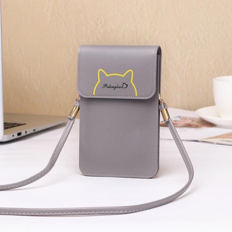 新しいファッションクロスボディショルダー携帯電話バッグ女性の多用途シンプルな韓国スタイルの小さなバッグ女性のタッチスクリーン女子学生バッグ|undefined