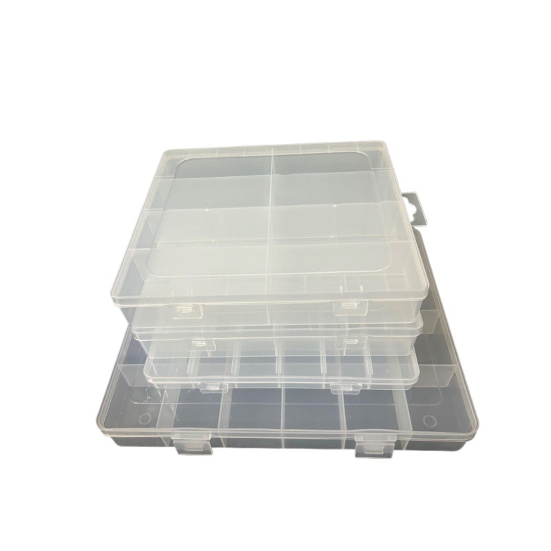 大型 8-24 グリッド収納ボックス DIY ゴムバンドビーズ小物部品包装箱 PP 透明プラスチックボックス収納