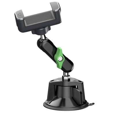 Car-Mounted Shooting Bracket for Vehicle-Mounted Two-In-One Powerful Suction Cup Multi-Angle Adjustable Aluminum Alloy Clip Bracket (Car phone holder) - regular-mobile-phone-holder