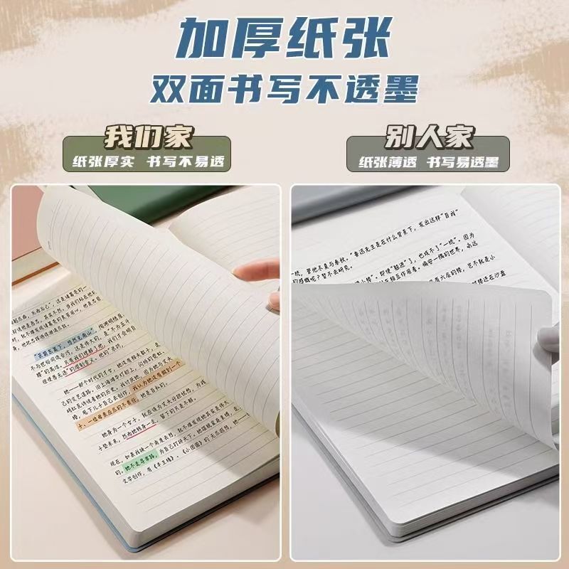 皮面本A5ノート新学生ins風シンプル手帳大学生大手帳|undefined
