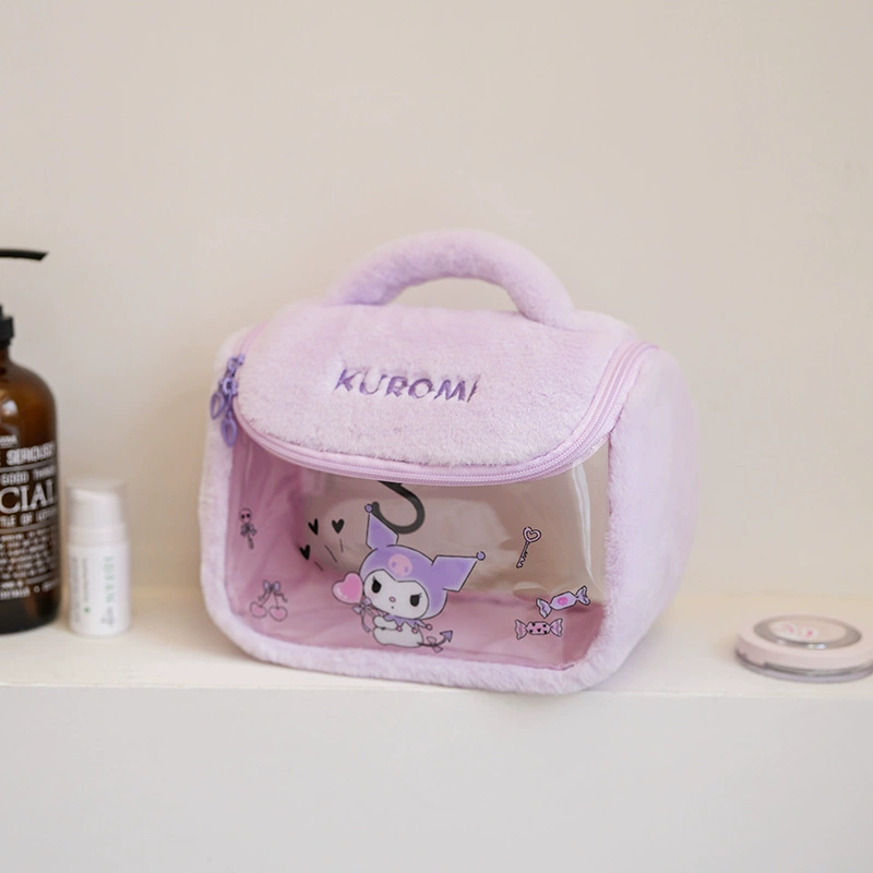 Capacious cute high quality cosmetic bag, handheld storage system, high-quality style