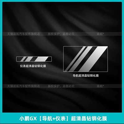 Car interior film: version interior protective film, instrument - xiaopeng-gx-navigationinstrument-panel-ultra-clear-crystal-diamond-tempered-film