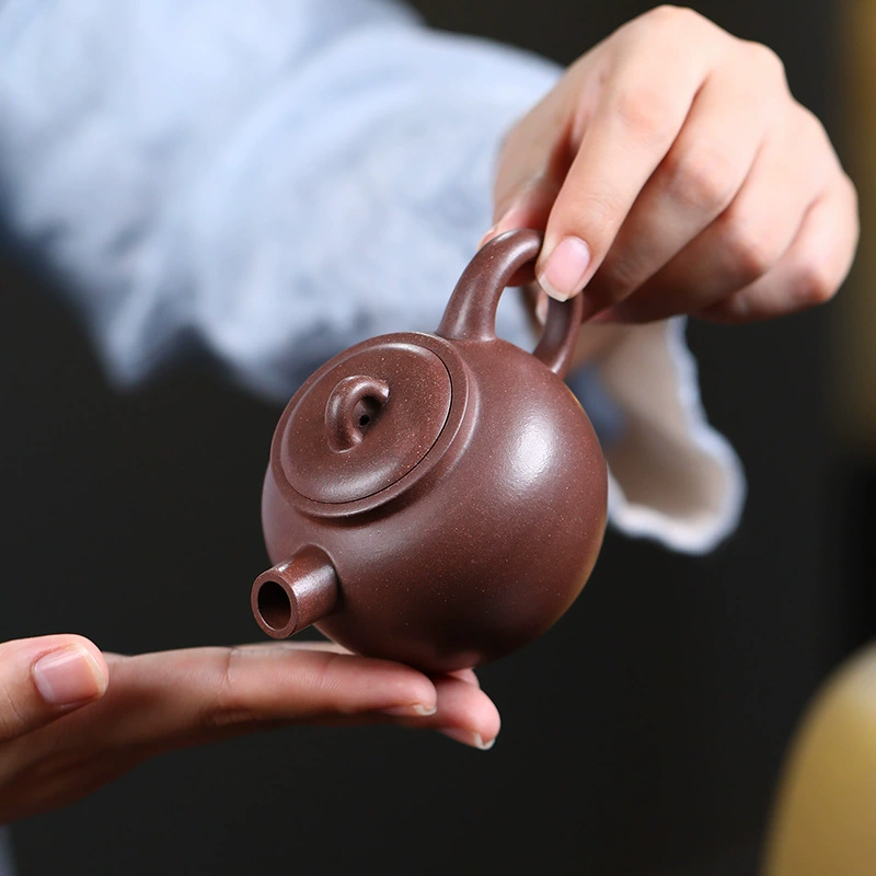 Apple, teapot handmade, natural ore, 150 volume