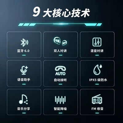 helmet Bluetooth headset for multi-person | Motorcycle Helmet Headset