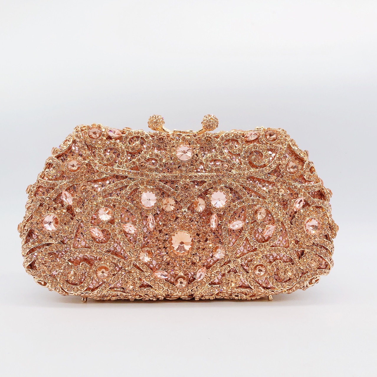 Túi clutch dạ tiệc nạm kim cương xách tay đính đá lấp lánh — 44 chi tiết 3