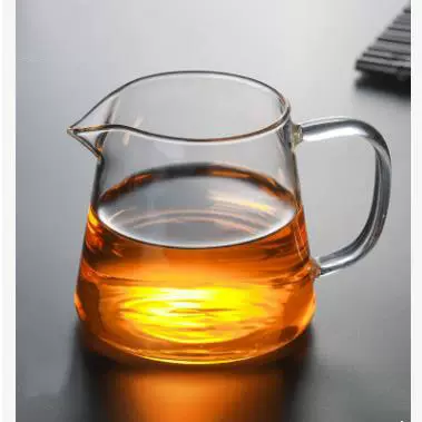 家用高硼硅玻璃公杯透明玻璃茶具 加厚茶海分茶杯公道杯分茶器