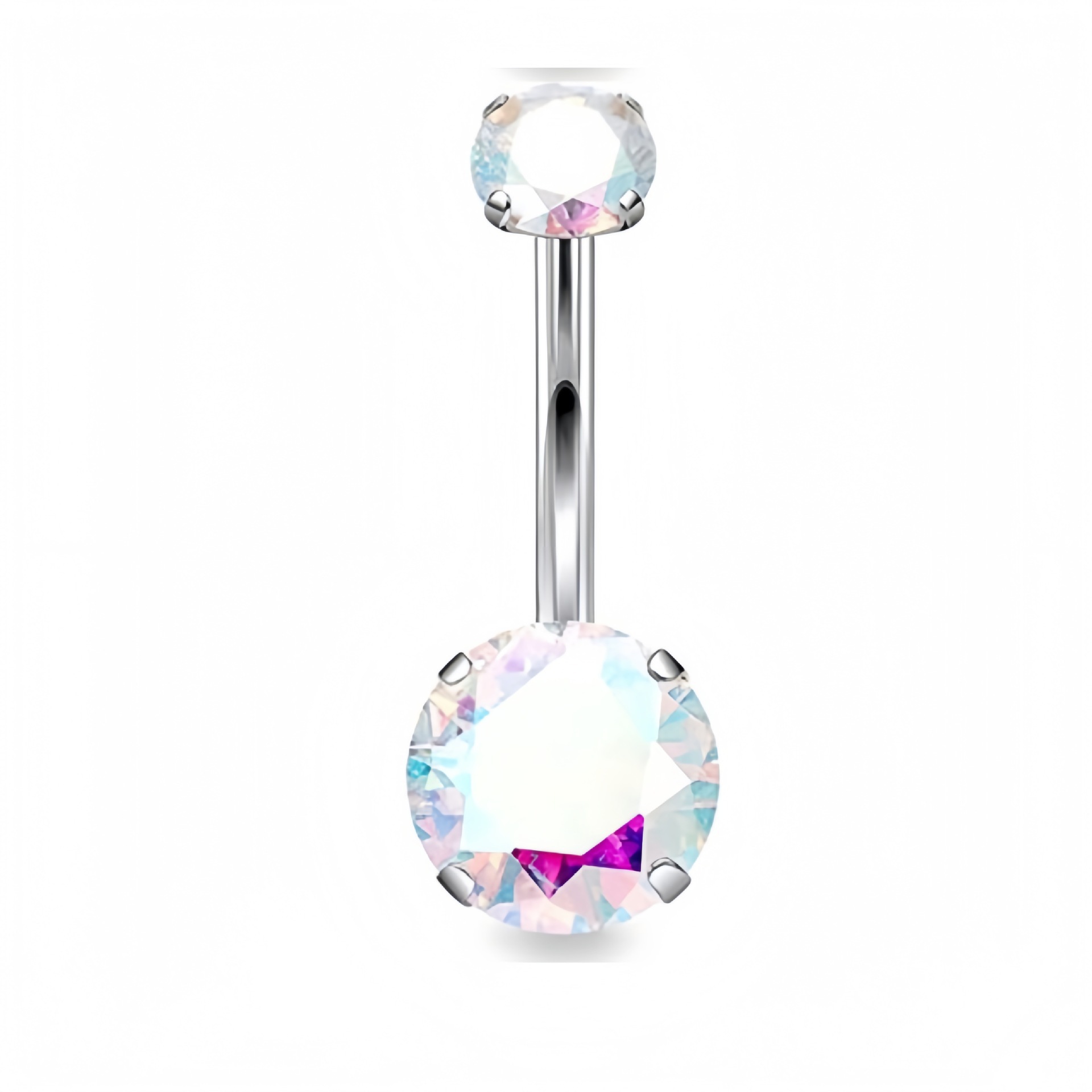 Belly Button Ring European Titanium With Zirconia Stainless Steel_voghion.com