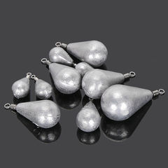 批髮帶環鉛墜海竿鉛墜拋竿釣魚遠投串鈎鉛墜電解鉛轉環水滴鉛墜