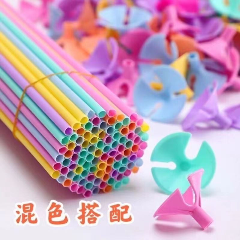 Balloon Pole Holder for Wedding Decoration, Macaron-Colored Extended Pole, Plastic Accessories, Thickened Pole Holder, Wholesale Balloon Stand