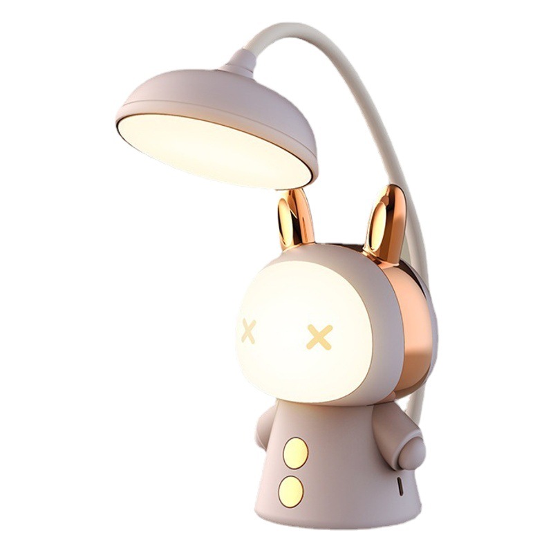 Lámpara de escritorio recargable creativa de dibujos animados al por mayor protección ocular aprendizaje dedicado estudiante dormitorio LED lámpara de escritorio lámpara de noche