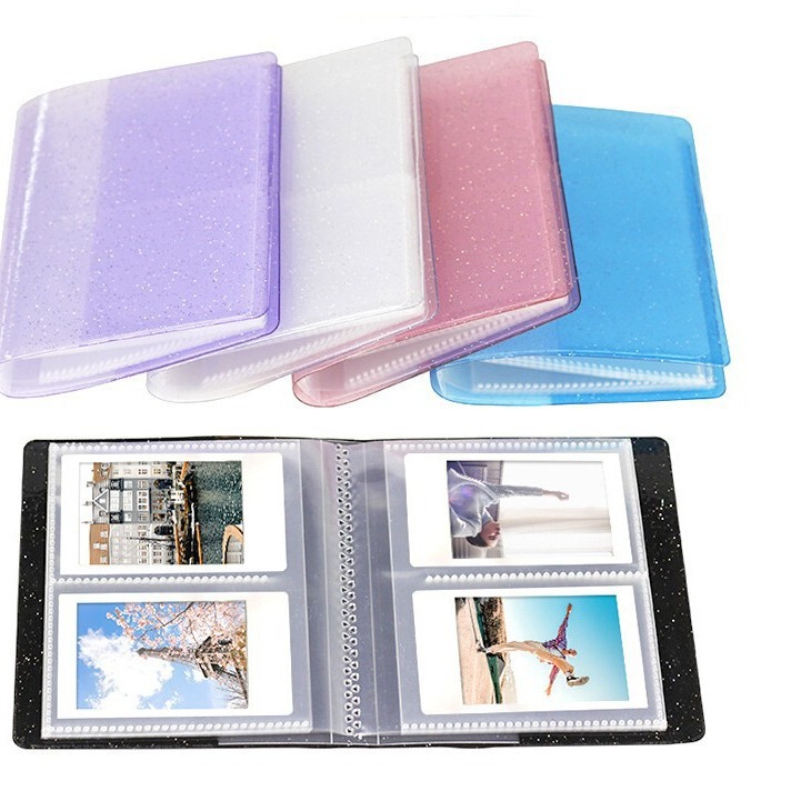 Spot mini11 sparkling jelly photo album business card holder multi-functional large capacity storage holder card holder 3 inches
