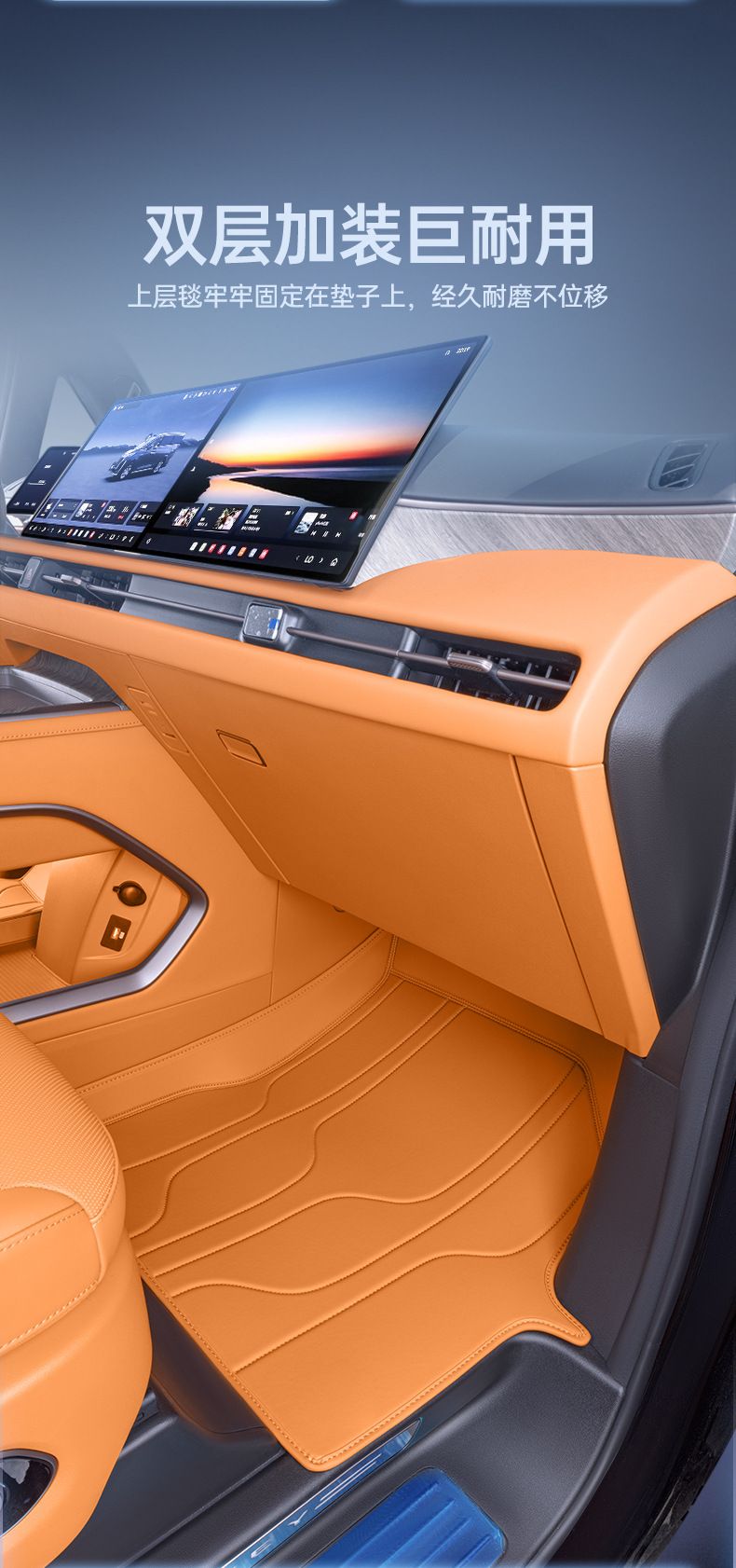 Suitable for 2025 Wei Brand Alpine 7 Foot Pads, Fully Surrounded Car Floor Mats, Interior Supplies, Upper Carpet Car Mats