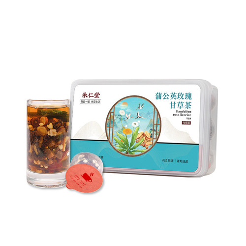 Dandelion rose licorice tea 30 cans herbal kudzu dandelion tea corn silk source factory