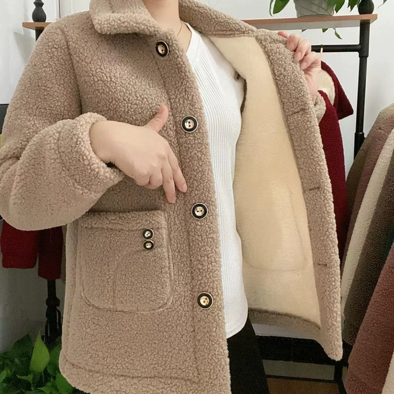 Тёплая куртка из хлопкового велюра для женщин среднего возраста, размеры XL–5XL (90–165 цзинь)