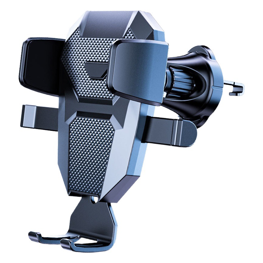 Nuevo bloqueo automático del coche ventosa telescópica soporte del teléfono móvil del coche soporte de aire acondicionado salida de aire soporte de navegación