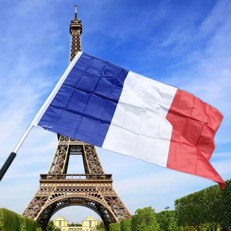 Flaggen von Ländern weltweit, Flaggen fremder Nationen, Flaggen von Staaten, Deutschland, Großbritannien, Frankreich und Russland_voghion.com