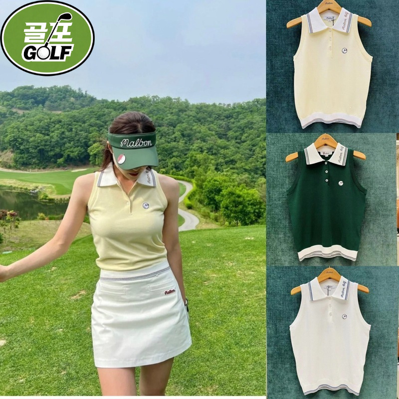 25 New Summer Golf Clothes for Women, Collared Knitwear, Sleeveless Tops, Ice Silk Breathable Fashionable Slim-Fitting Vests 25 New Summer Golf Clothes for Women, Collared Knitwear, Sleeveless Tops, Ice Silk Breathable Fashionable Slim-Fitting Vests