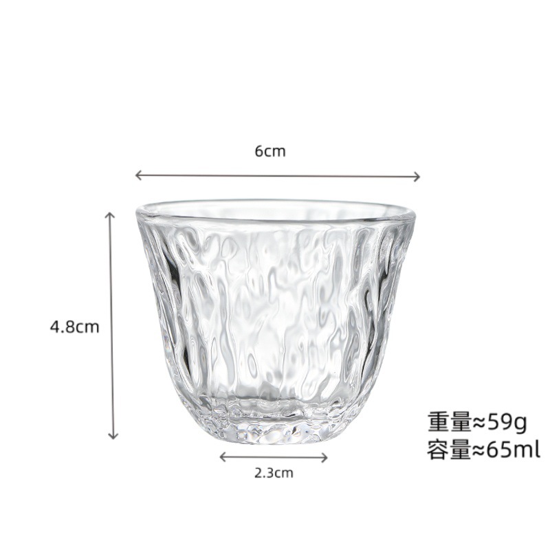 Conjunto de tazas de té de vidrio tazas de té de kung fu tazas de té de vidrio tazas pequeñas tazas de té mini transparentes tazas de té resistentes al calor