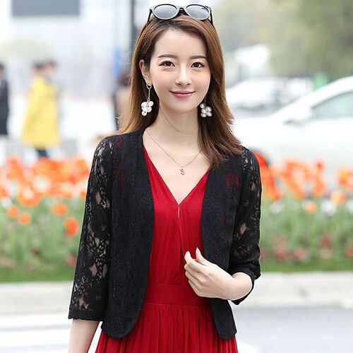 Summer shawl for sun protection, women's petite shawl, figure-flattering air-conditioning shirt, short jacket paired with cheongsam-style skirts—perfect for layering.