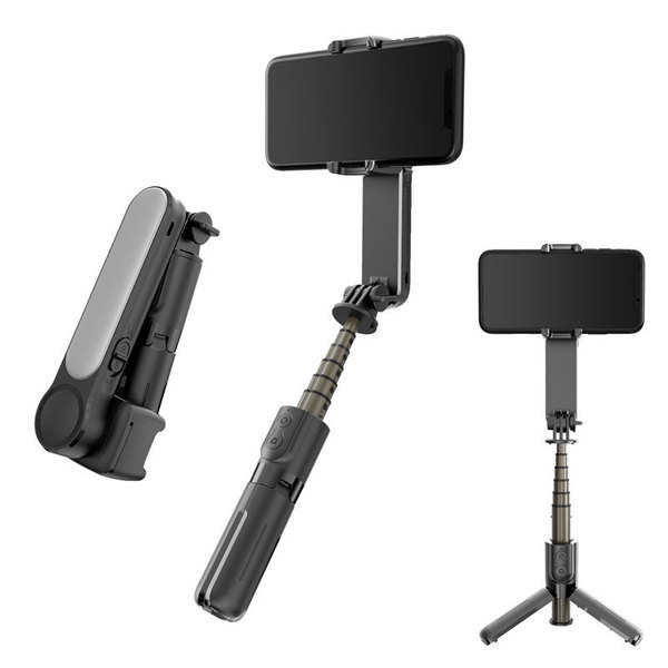 Mobile Phone Stabilizer L09 Handheld Gimbal Selfie Stick Sports Tracking Anti-Shake Retractable Tripod Photo Artifact