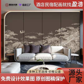 盈浩 装饰画挂画硬包商业空间一件代发工艺画